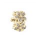  Charms pendente fiore argento 100% placcato oro S 925 @ 82