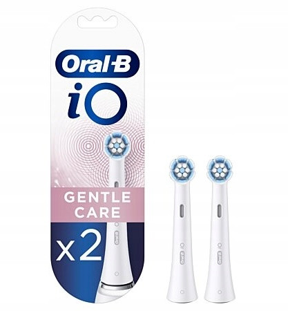  Inserti originali Oral-b iO Ultimate Clean Black, bianchi, 2 pezzi