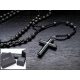  COLLANA ROSARIO REALIZZATA CON PERLINE DI EMATITE 6mm QUALITÀ