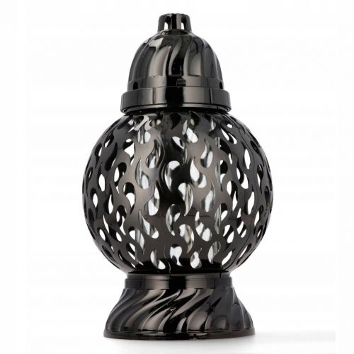  Candela glamour, sfera grande nera, 40 cm