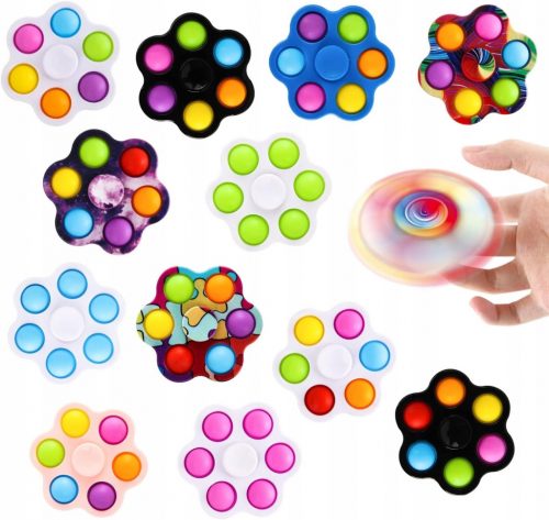  Set da 12 pezzi di Fidget Spinner Magic Toy Spinning Anti-stress