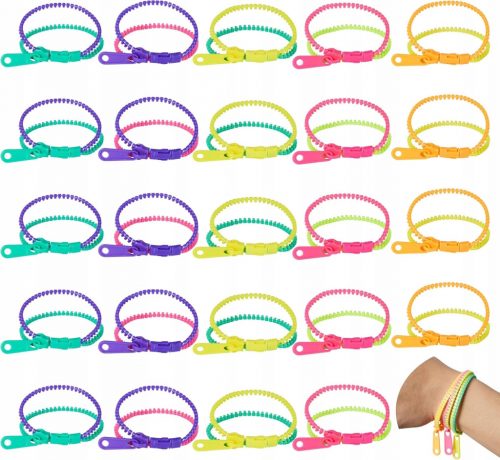  Braccialetti con cerniera, set da 25 pezzi - sensoriali