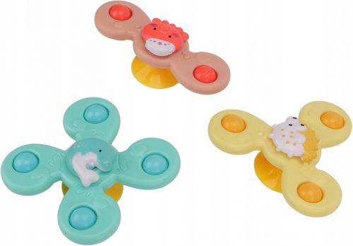  Giocattolo Spinner Fidget per bambini, ventosa impermeabile per fiori per bambini da 3 pezzi