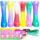  SET SLIME GLUT GLITTER 6 PEZZI GRANDE custodia da cintura in plastica viscida colorata