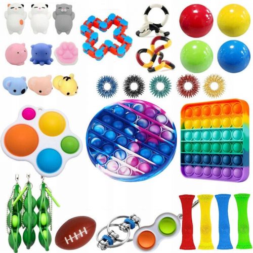  34 Set di giocattoli squishy antistress comprimibili