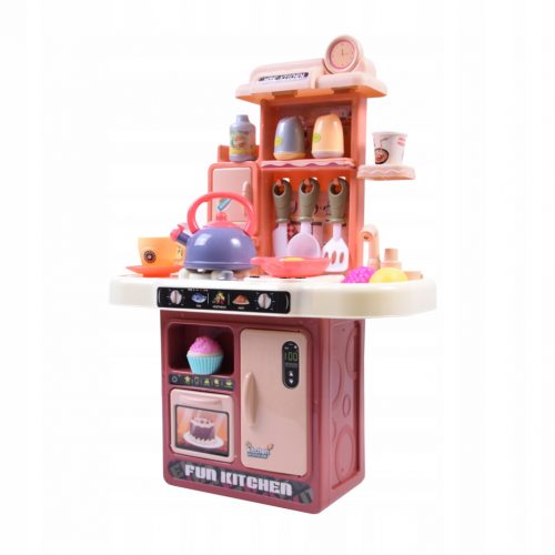  PLASTICA CUCINA BAMBINI SUONO LUCE VAPORE ACQUA + ACCESSORI