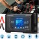  RADDRIZZATORE AUTOMATICO INTELLIGENTE CARICABATTERIE LCD 24V 12V 20A