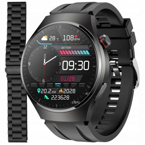  SMARTWATCH ENTRA CADRAN ECG GLUCOMETRO POLSO PRESSIONE SANGUIGNA CHIAMATE PL - SET