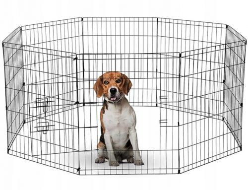  Box per cani Preston in acciaio verniciato a polvere di piccola taglia 205 x 205 x 61 cm