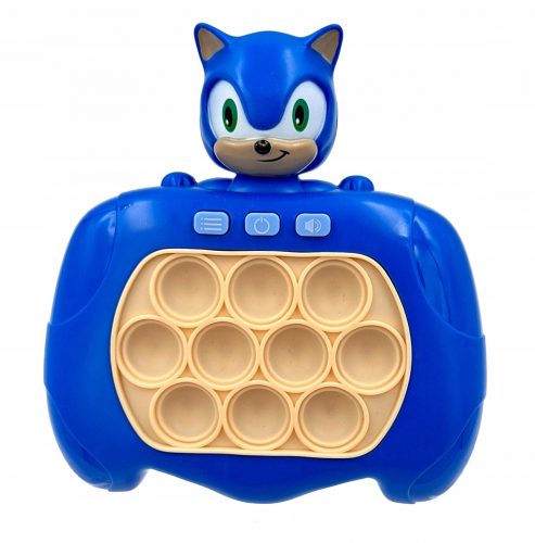  PUSH BUBBLE pop it console di gioco sensoriale SONIC giocattolo regalo blu