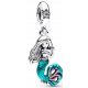  Ciondolo charms Ariel La Sirenetta Disney in argento 925