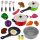  Set da cucina grande da 24 pezzi, pentole da cucina per bambini, cucchiai per padelle