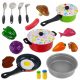  Set da cucina grande da 24 pezzi, pentole da cucina per bambini, cucchiai per padelle