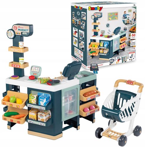  Smoby Maximarket Carrello Cassa Frigo St/Sound 50 Acc