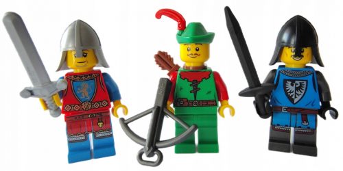  Armi LEGO Castle Knights Falcon Lion Forestman NUOVE 3 pezzi