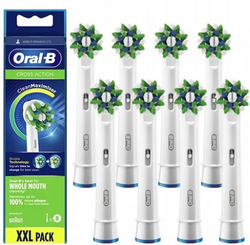  ORAL-B CROSS ACTION 100% PUNTA ORIGINALE 8 x