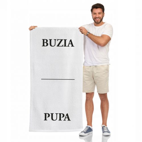  BUZIA PUPA Asciugamano da bagno 70x140 Divertente regalo di compleanno per un ragazzo