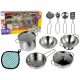  Set di pentole da cucina in acciaio inox per bambini