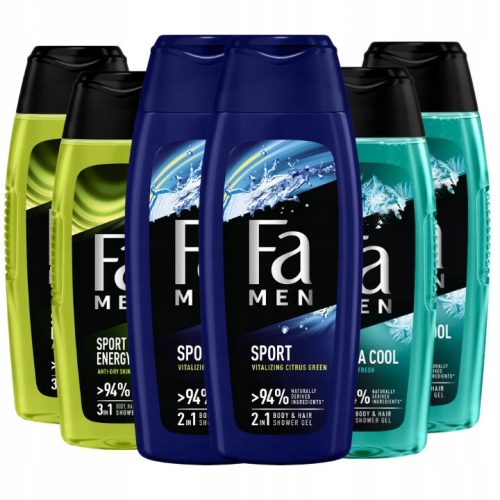  Fa MEN 6 gel doccia da 400 ml