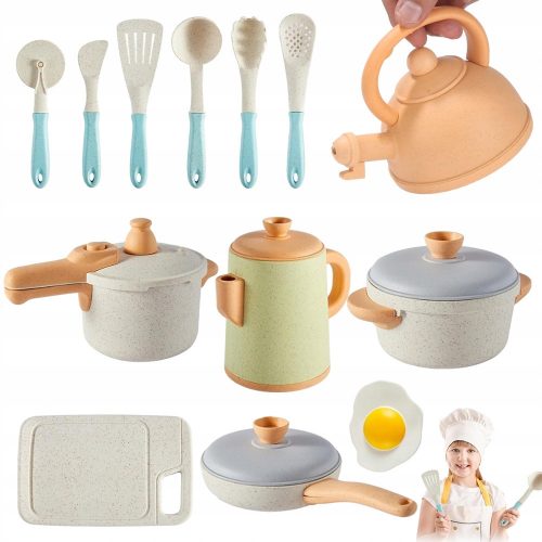  ACCESSORI CUCINA PENTOLE PIATTI GIOCATTOLI PER BAMBINI IN REGALO