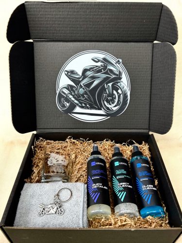  Confezione regalo per un motociclista/bicchiere di whisky/regalo per moto/portachiavi per moto