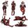  DECORAZIONE FIGURA MARVEL SUPERHERO SUPERHERO DEADPOOL SET DA 6 NUOVO