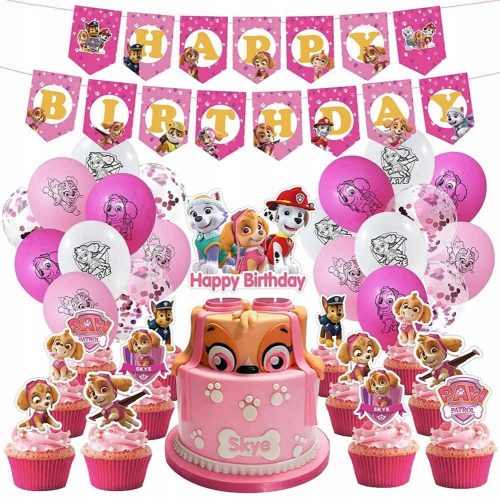  SET DI PALLONCINI PER DECORAZIONI DI COMPLEANNO Skye PAW Patrol