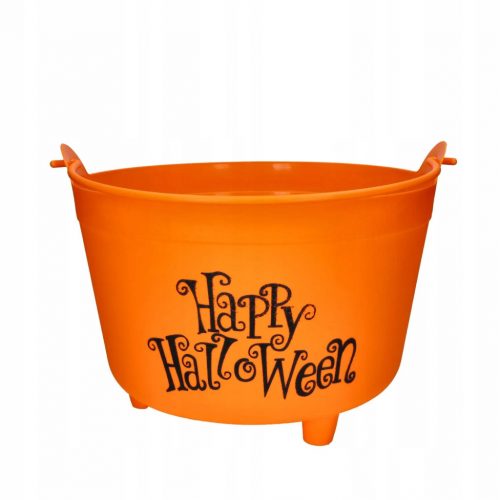  Secchiello per caramelle Fiestas Guirca Happy Halloween 30 cm arancione