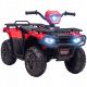  Quad elettrico rosso per bambini, veicolo elettrico