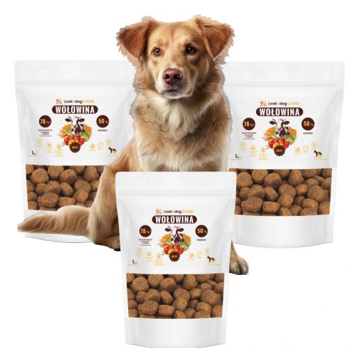  Look4dog CARE cibo per cani senza cereali manzo e pollo 1 kg