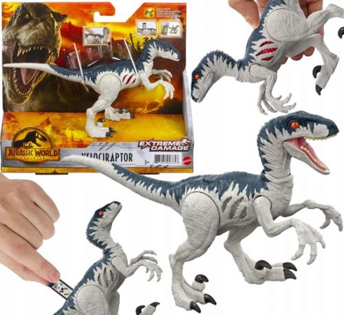  Figura del Velociraptor Mattel Jurassic World Extreme Damage