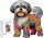  PUZZLE IN LEGNO PER BAMBINI 144 PEZZI SHIH TZU REGALO PER BAMBINI