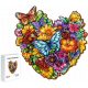  PUZZLE IN LEGNO PER BAMBINI 151 PEZZI CUORE DI FIORI REGALO PER BAMBINI