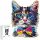 PUZZLE IN LEGNO PER BAMBINI ADULTI 142 PEZZI GATTO REGALO PER BAMBINI