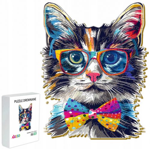 PUZZLE IN LEGNO PER BAMBINI ADULTI 142 PEZZI GATTO REGALO PER BAMBINI