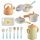  SET CUCINA GIOCATTOLI PENTOLE PIATTI BOLLITORE PENTOLA CUCCHIAI ACCESSORI