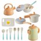  SET CUCINA GIOCATTOLI PENTOLE PIATTI BOLLITORE PENTOLA CUCCHIAI ACCESSORI