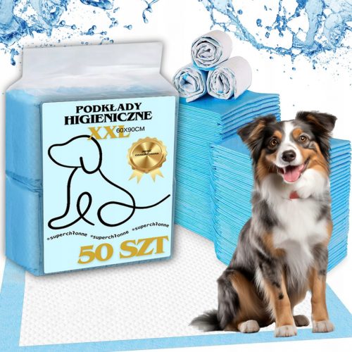  Tamponi e tappetini assorbenti per cani, 4 lembi, 50 pz.