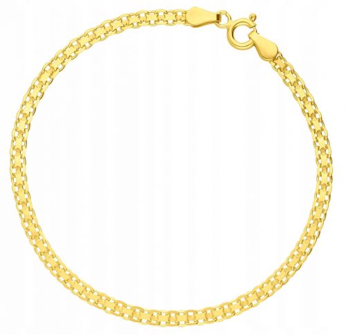  BRACCIALE DA DONNA BISMARK IN ORO, ARGENTO 925, PLACCATO ORO, 18 cm