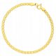  BRACCIALE DA DONNA BISMARK IN ORO, ARGENTO 925, PLACCATO ORO, 18 cm