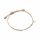  Bracciale opale rosa beige 2 mm