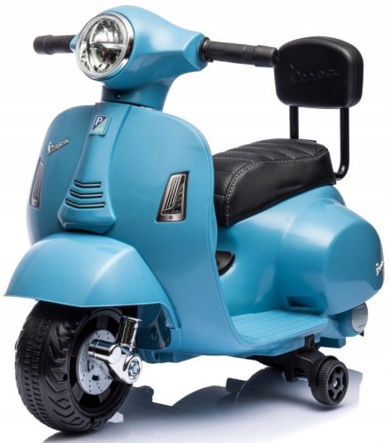  Vespa baby cavalcabile a batteria con schienale, blu