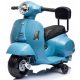  Vespa baby cavalcabile a batteria con schienale, blu