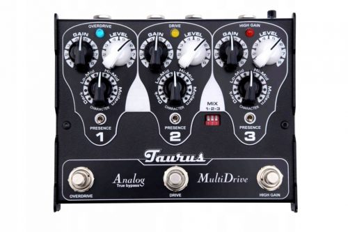  MultiDrive Taurus - OVERDRIVE, DRIVE, HIGH GAIN, distorsione per chitarra