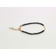  Bracciale in argento placcato oro con spinelli