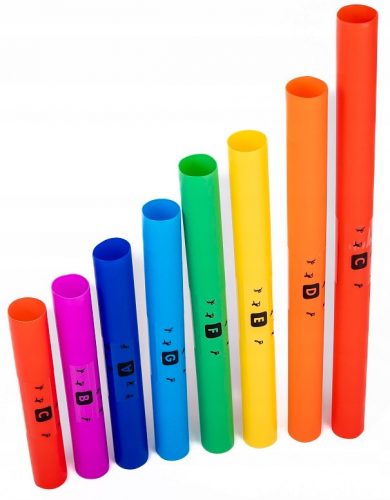  BOOM TUBES DIATONIC SET TUBE-8 BOOMWHACKER tubi colorati per bambini