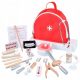  Lechang Toys set piccolo medico, in legno, rosso, 23 pz.