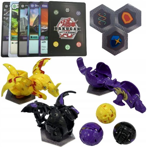  BAKUGAN LEGENDS STARTER SET 3 figure 6 carte Nilliious