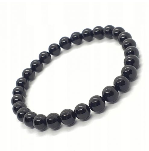  Bracciale TORMALINA NERA 8mm - pietre naturali - talismano protettivo