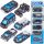  SET DI SPRING ROCKS AUTO DELLA POLIZIA AUTO POLIZIA Spring Springs Cars 1:64 7x3cm 6 pz